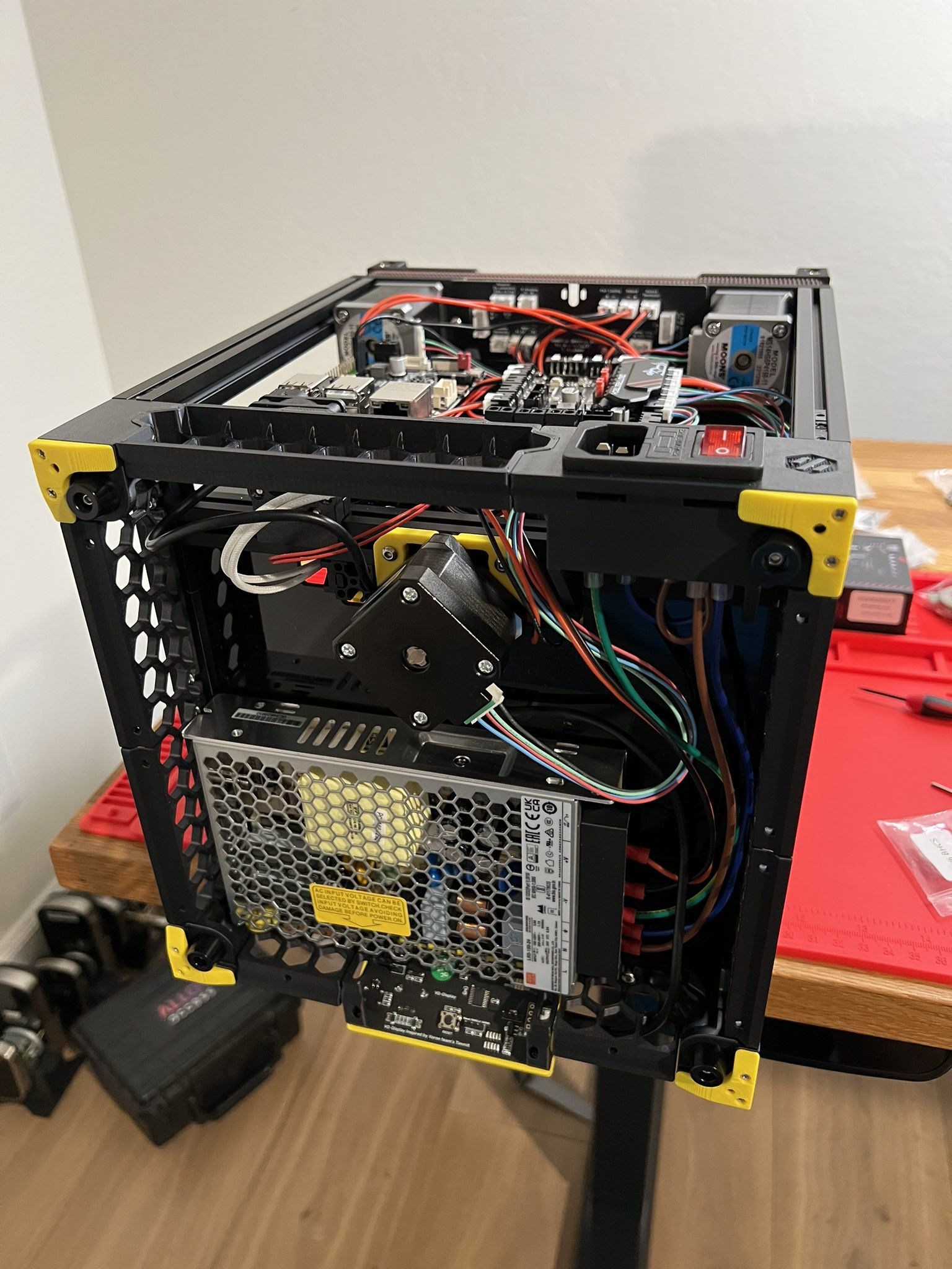 Voron 0 bottom electronics fully wired