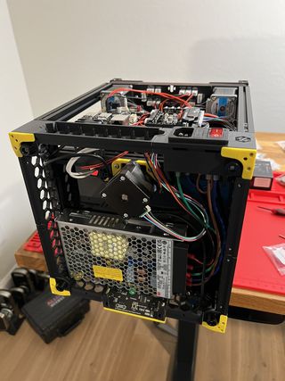 Voron 0 bottom electronics fully wired