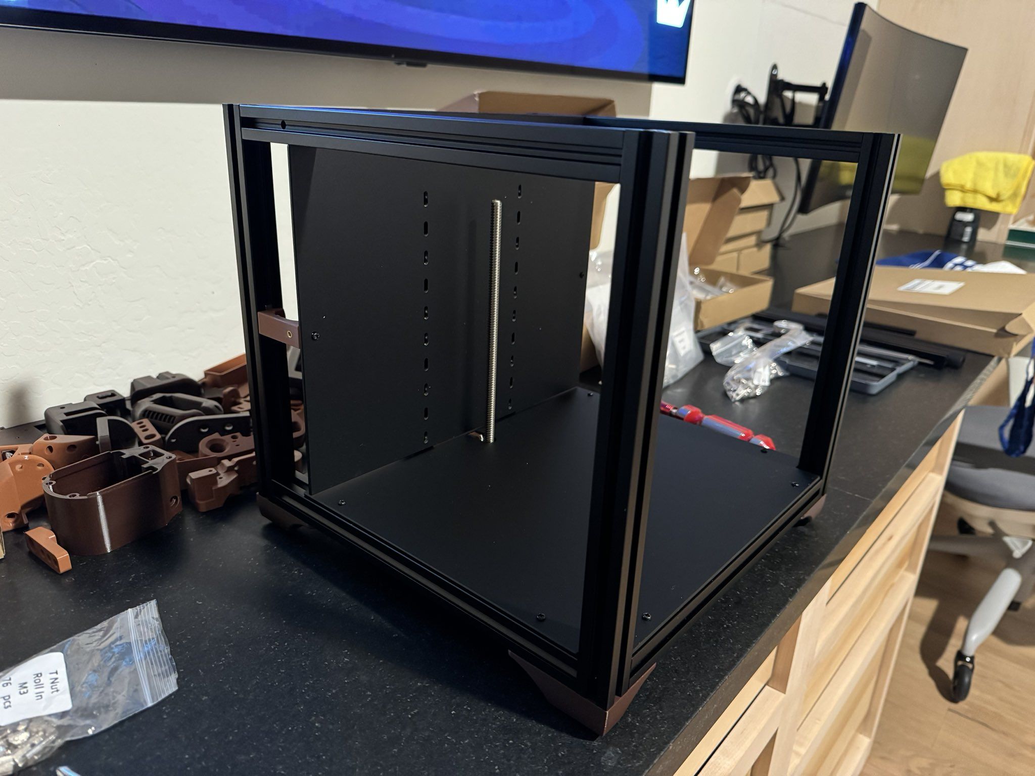 Cocoa Press frame assembled with z-axis motor